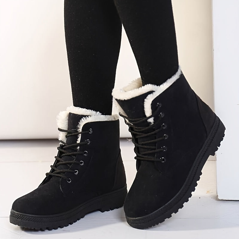 Botas Ankle Femininas Confortáveis e Quentes para o Inverno
