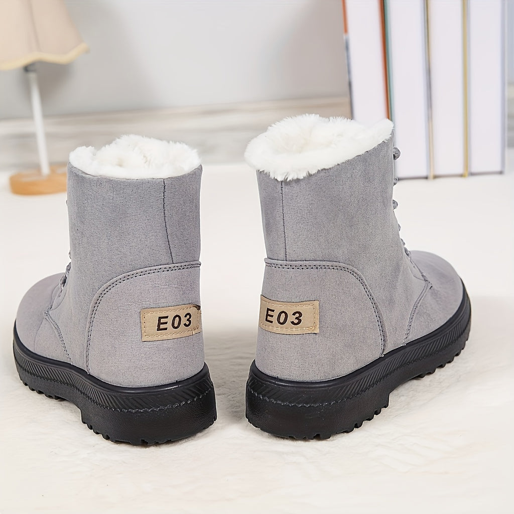 Botas Ankle Femininas Confortáveis e Quentes para o Inverno