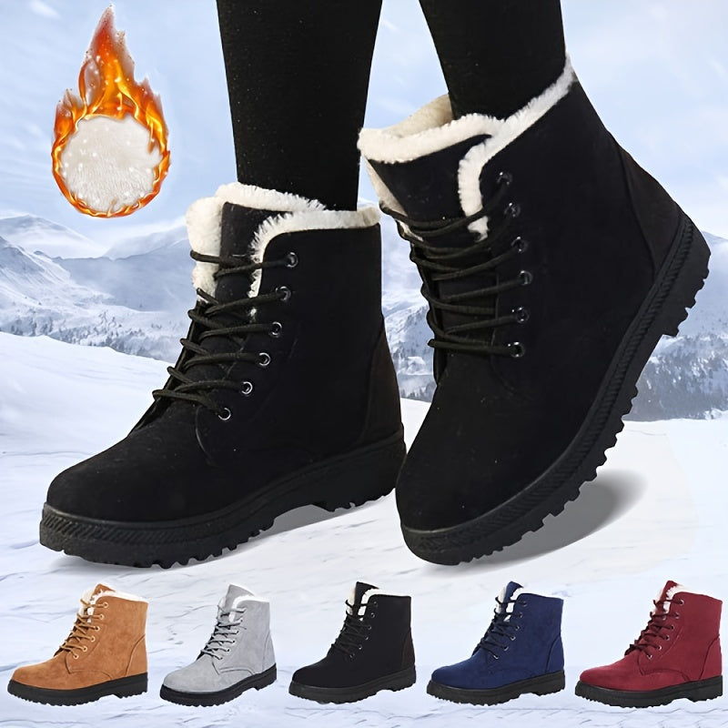 Botas Ankle Femininas Confortáveis e Quentes para o Inverno Imagem principal do produto