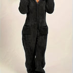 Macacão Feminino Dupla Face Casual para Outono-Inverno