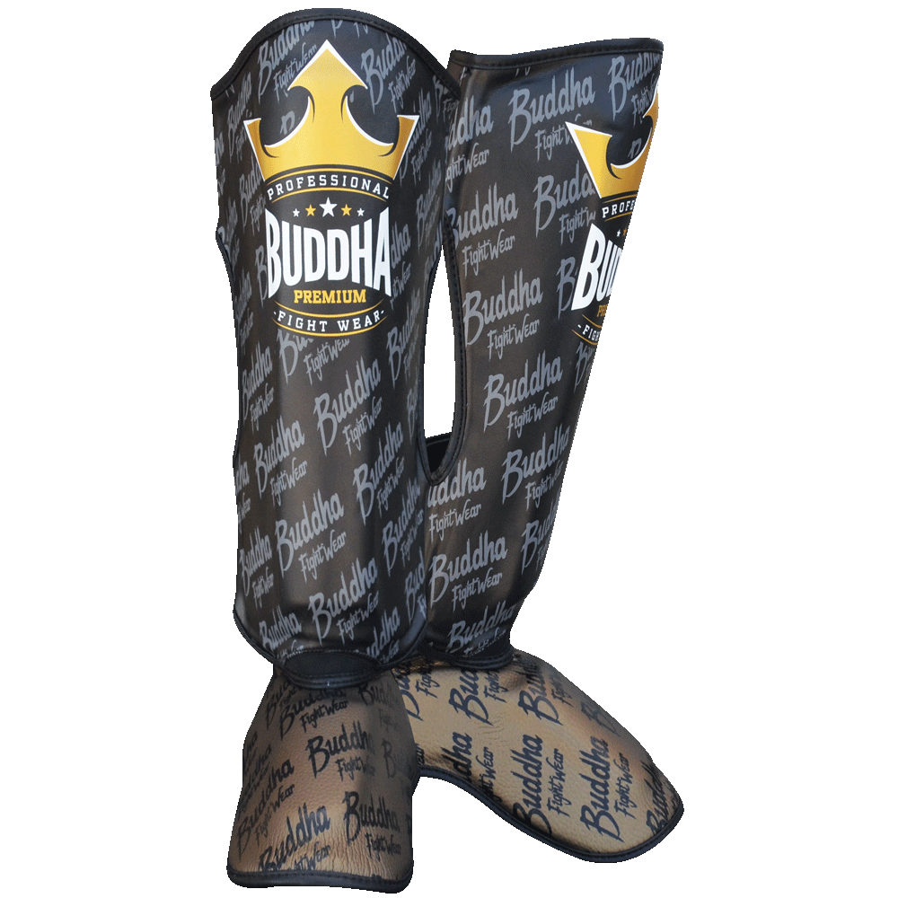 Espinilleras Top Premium Negras Imagem principal do produto