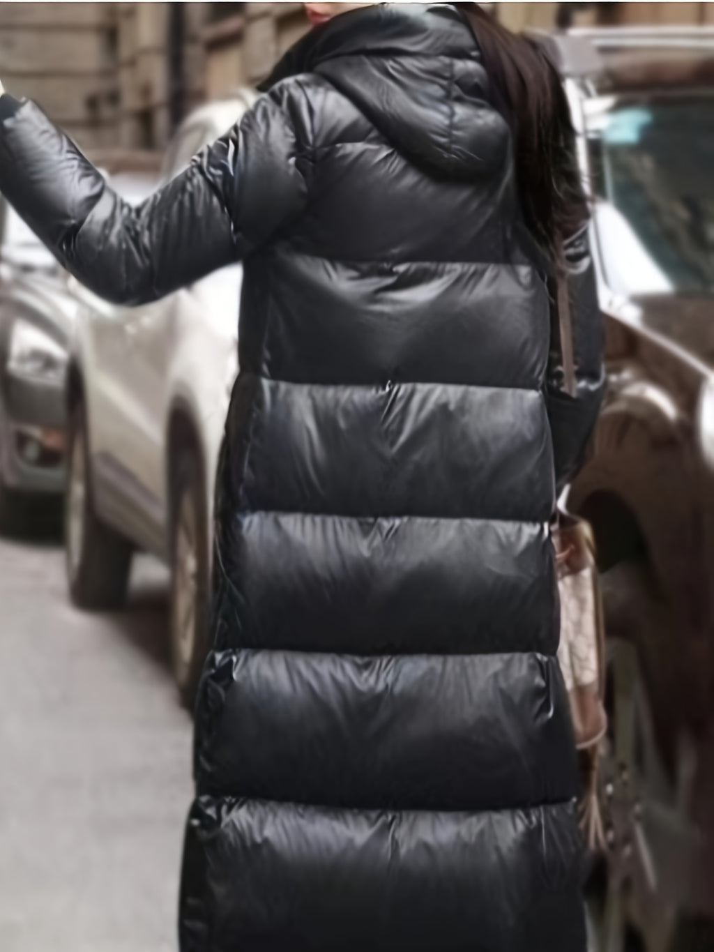 Jaqueta Longa Elegante para Mulheres em Poliéster