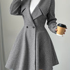 Blazer Feminino Elegante com Lapela e Botão para Trabalho e Dia a Dia