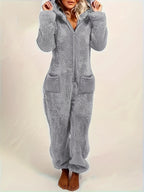 Macacão Feminino Dupla Face Casual para Outono-Inverno