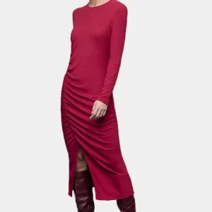 Vestido Midi Canelado